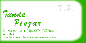 tunde piszar business card